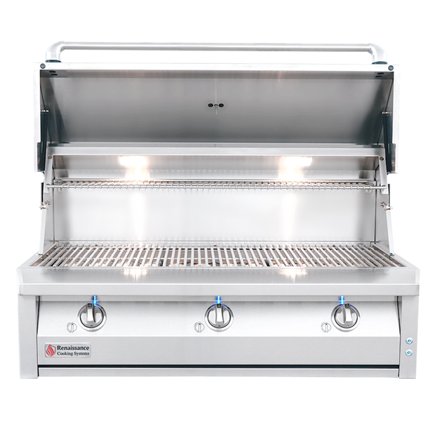 Fire Magic E250s-1Z1E-P6 Electric Grill on Patio Post