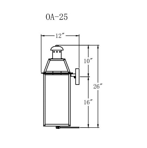 The Coppersmith's Oakley 25 Gas Light - OA25G – 