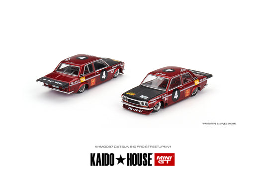  Datsun KAIDO 510 Wagon Carbon Fiber V2 Red Kaido House 1/64  Diecast Model Car True Scale Miniatures KHMG063 : Arts, Crafts & Sewing