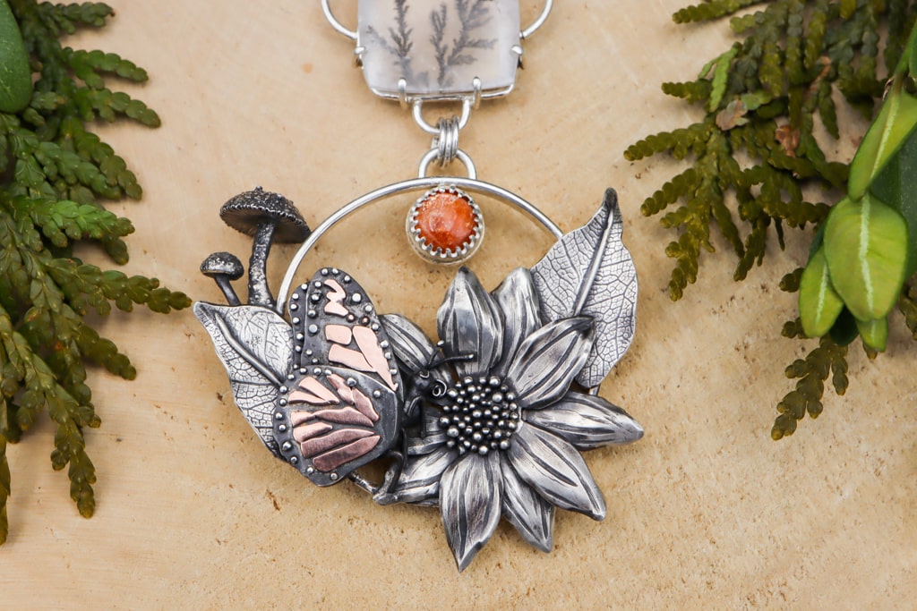 Monarch Butterfly Feather Necklace ⋆ Behold Jewelry & Designs - West  Hartford, CT