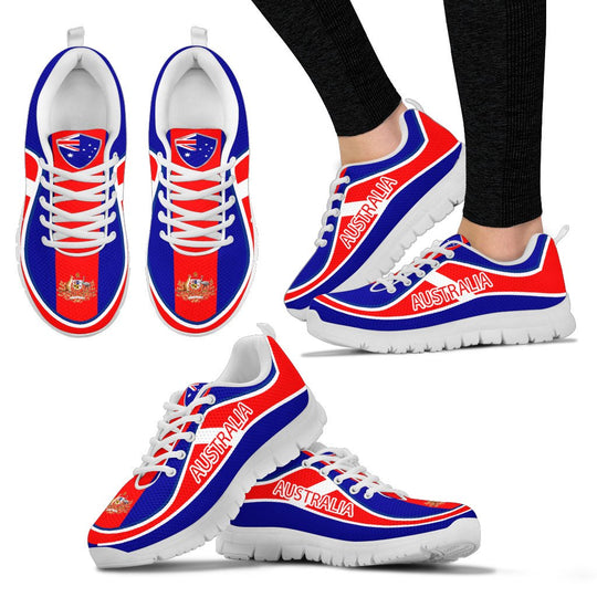 1stAustralia Sneakers - Australian Coat Of Arms Shoes Flag Color ...
