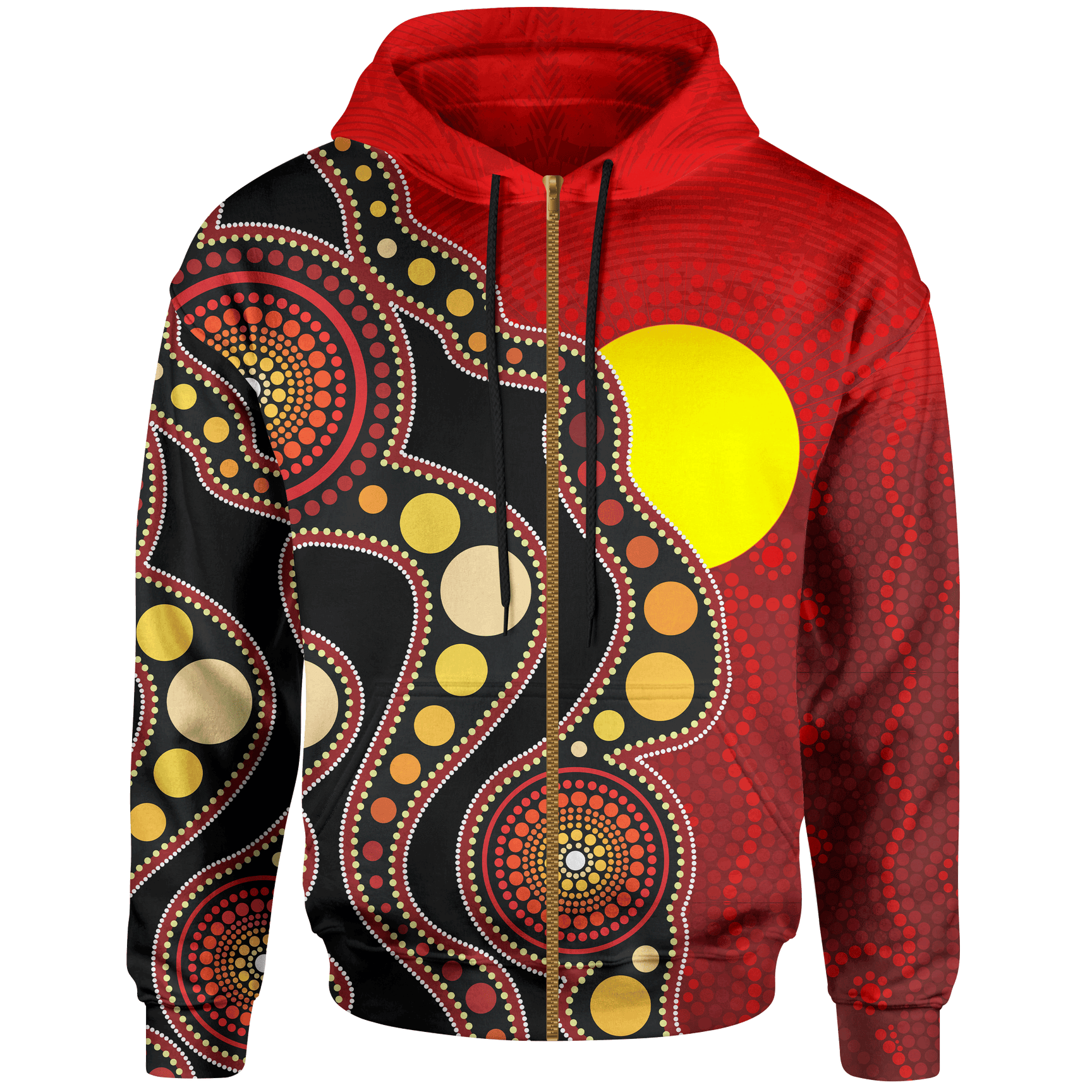 1stAustralia Aboriginal Zip-up Hoodie, Australia Aboriginal Lives ...