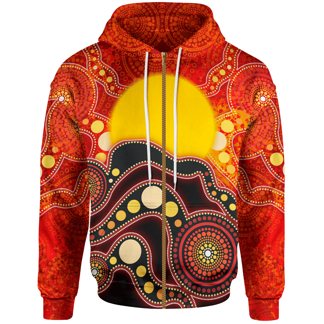 1stAustralia Aboriginal Zip-up Hoodie - Aboriginal Lives Matter Flag ...