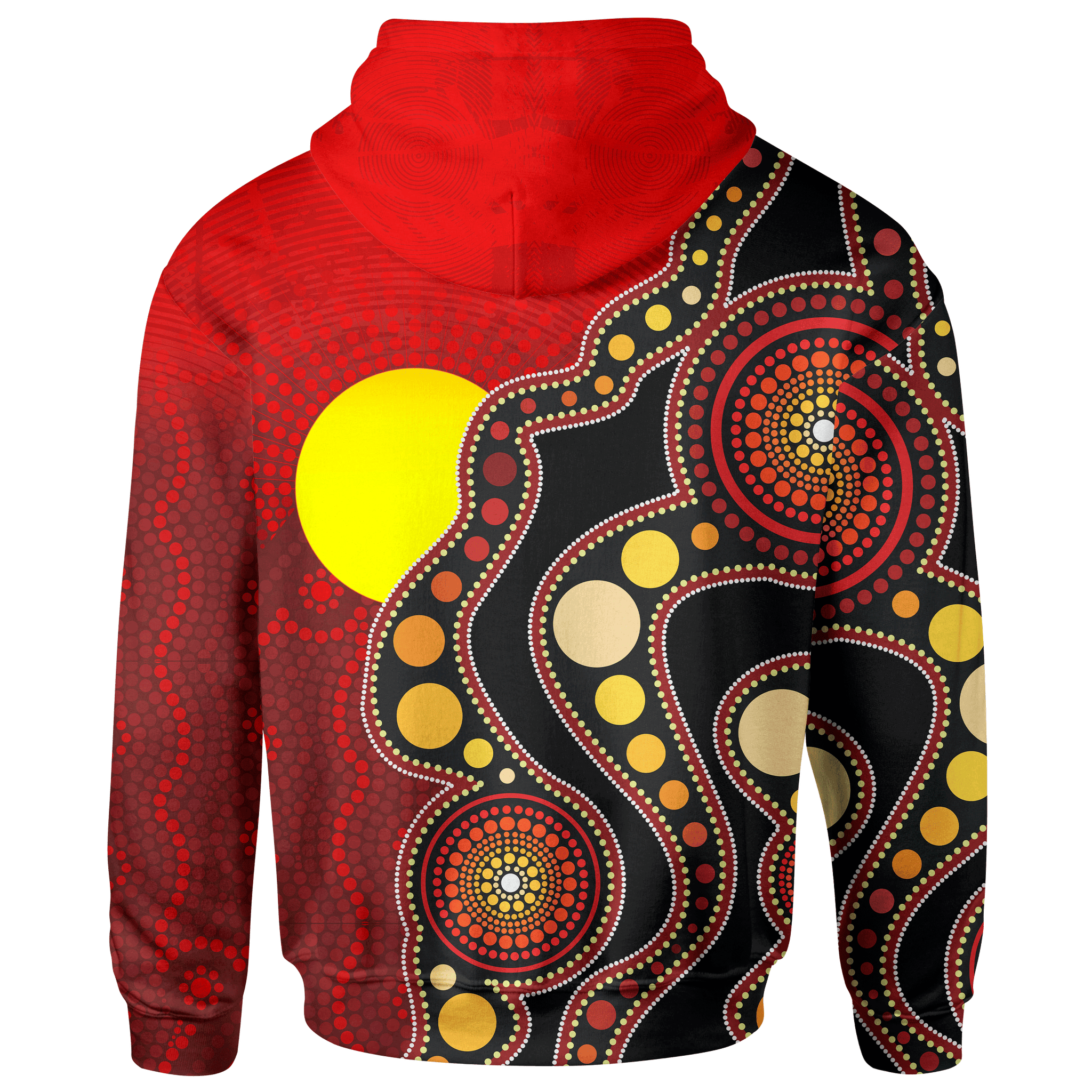 1stAustralia Aboriginal Zip-up Hoodie, Australia Indigenous Circle Dot ...
