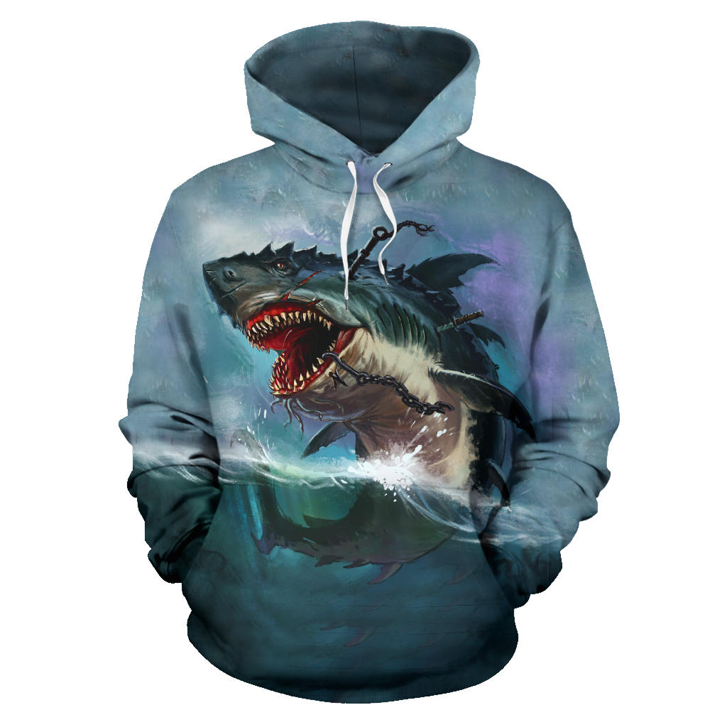 great white shark hoodie