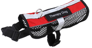 Breathable Dog Harness.  -- Includes Service Dog, In Training and Therapy Dog Patches