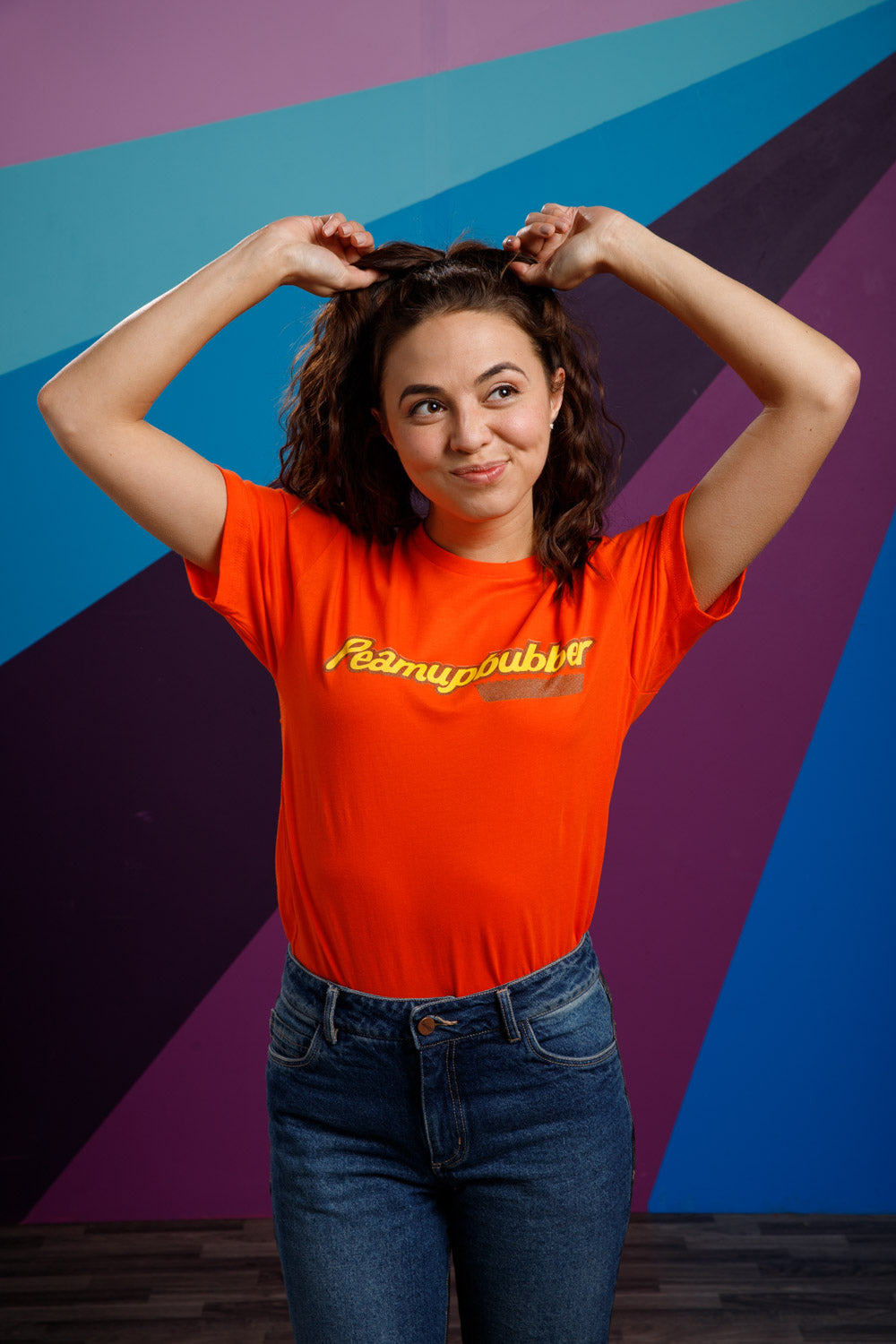 Orange Peamupbubber Parody Tee