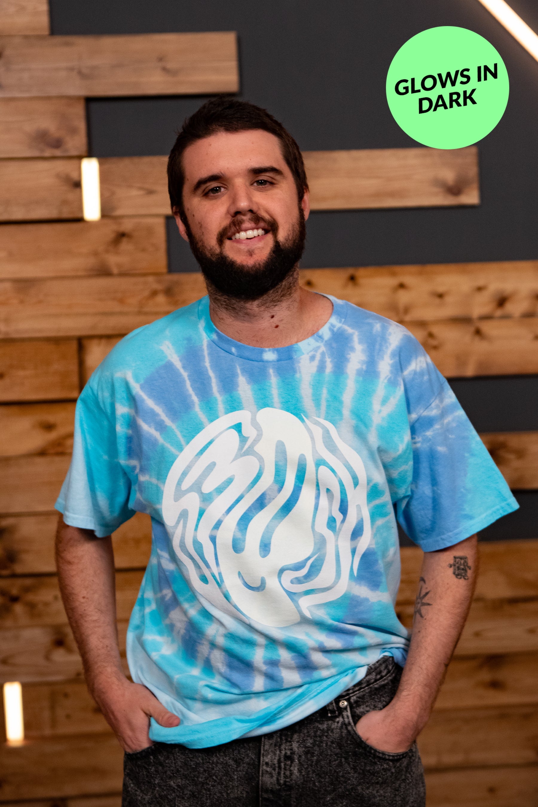 Trippy Smile Tee - Wildflower Tie Dye