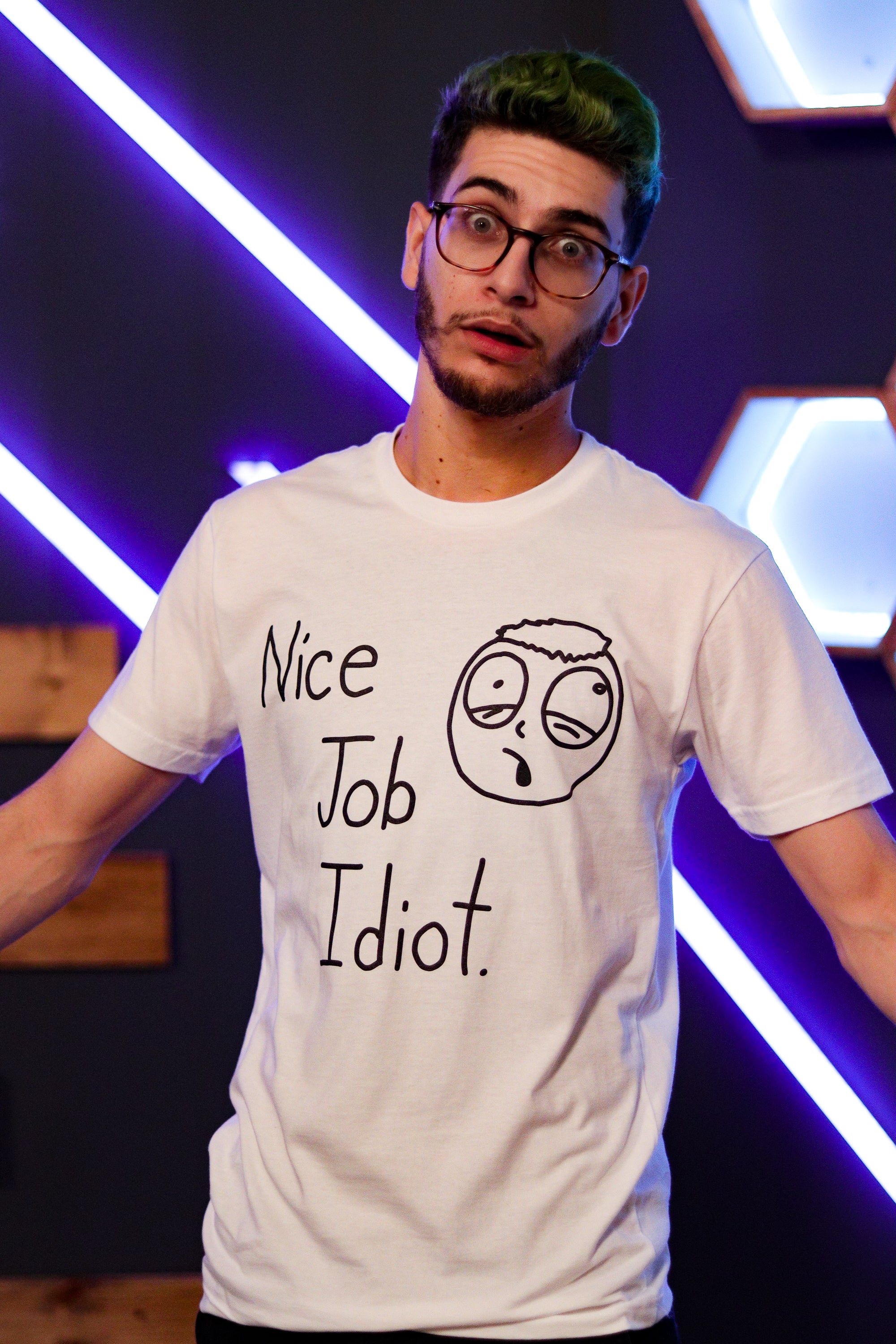 Nice Job Idiot Tee - White