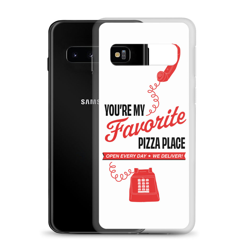 White You're My Favorite Pizza Place Samsung Case