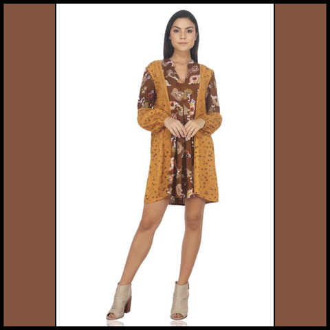 meerkat floral ditsy tunic
