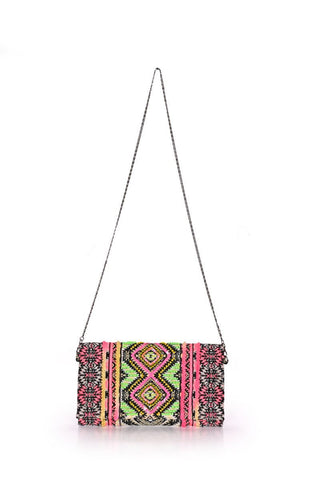 Handwoven Tribal Tones Clutch