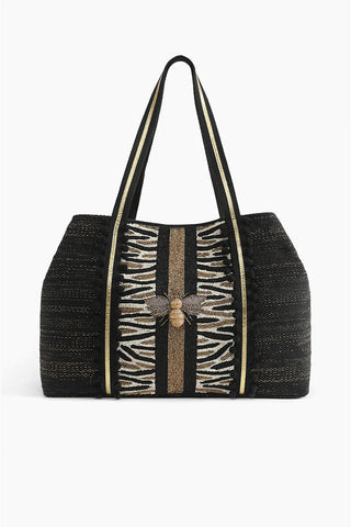 bee glam tote beach bag