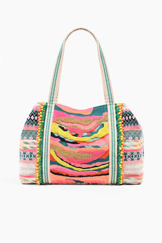 embellished tote beach bag