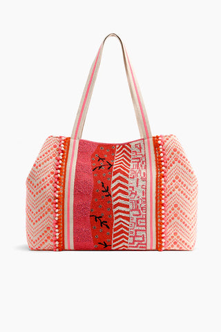 tigerlily embellished tote