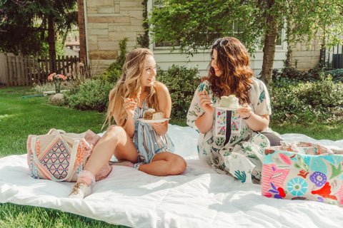  beach babe romper and cotton cactus-print kimono