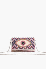 Pink Protection Evil Eye Clutch