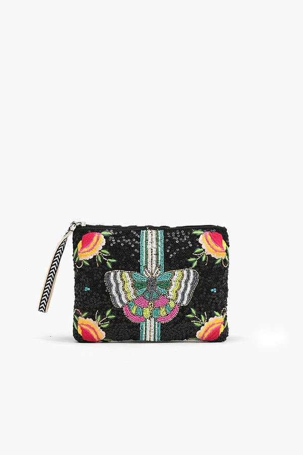 Bright is Best Embellished Top Zip Clutch – America & Beyond