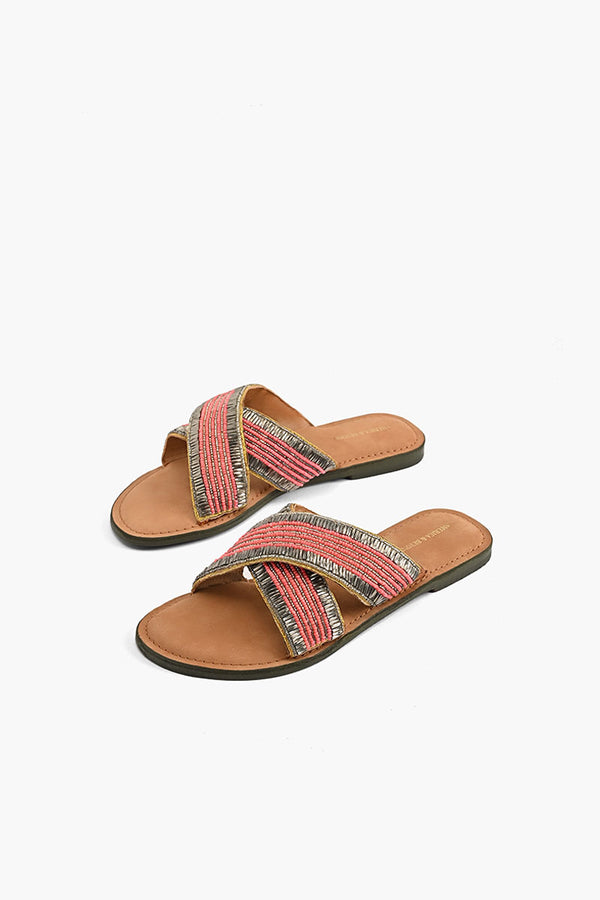 Beaded Sandals & Slides By Luna Blu - Westside