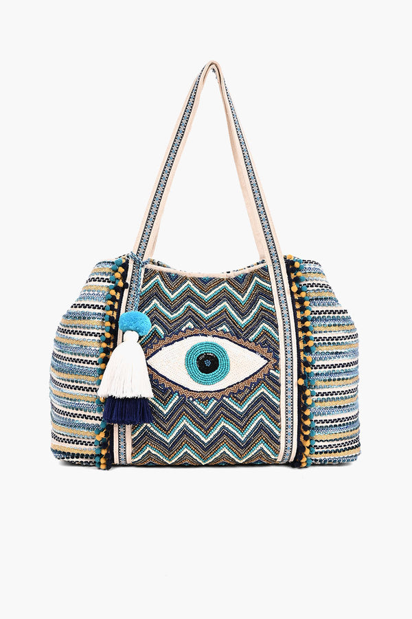 America & Beyond - The Grecian Nights Evil Eye Clutch