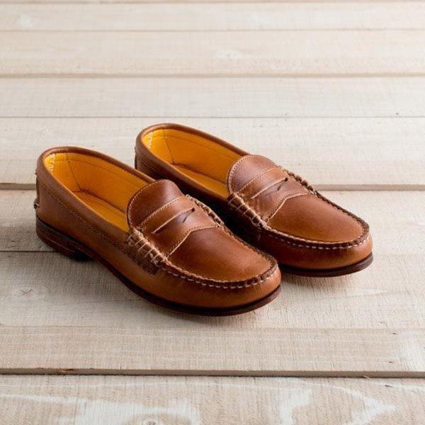 pu leather loafers