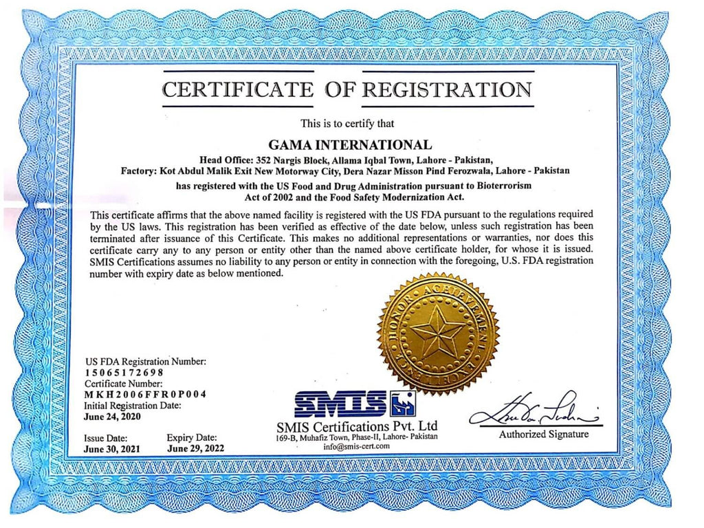 Himalayan Trading Co. Himalayan Pink Salt + Himalayan Salt Lamps Kosher Authenticity Certificate - Caerficate of registraction 