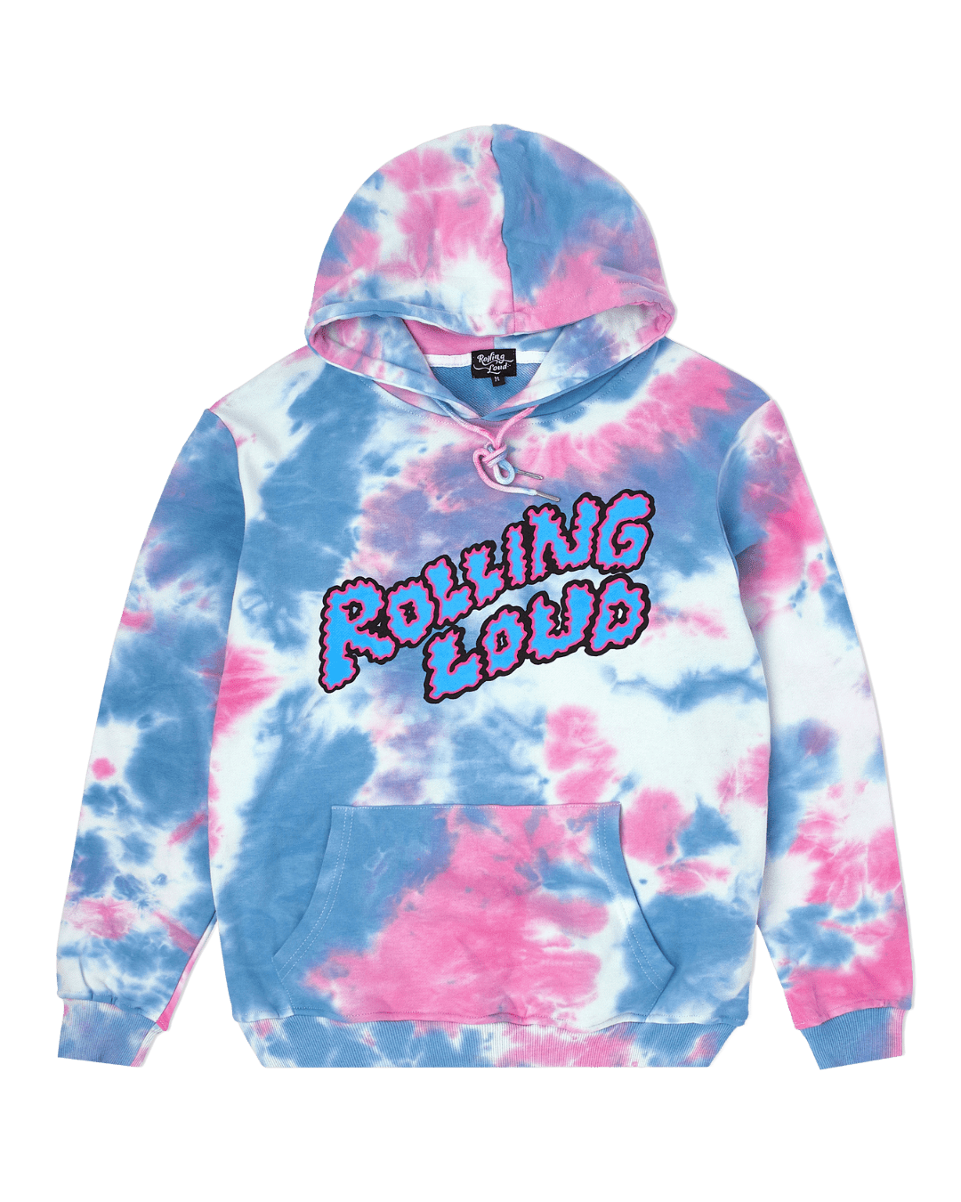 Puffy Logo Tie Dye Classic Pink Hoodie – Rolling Loud