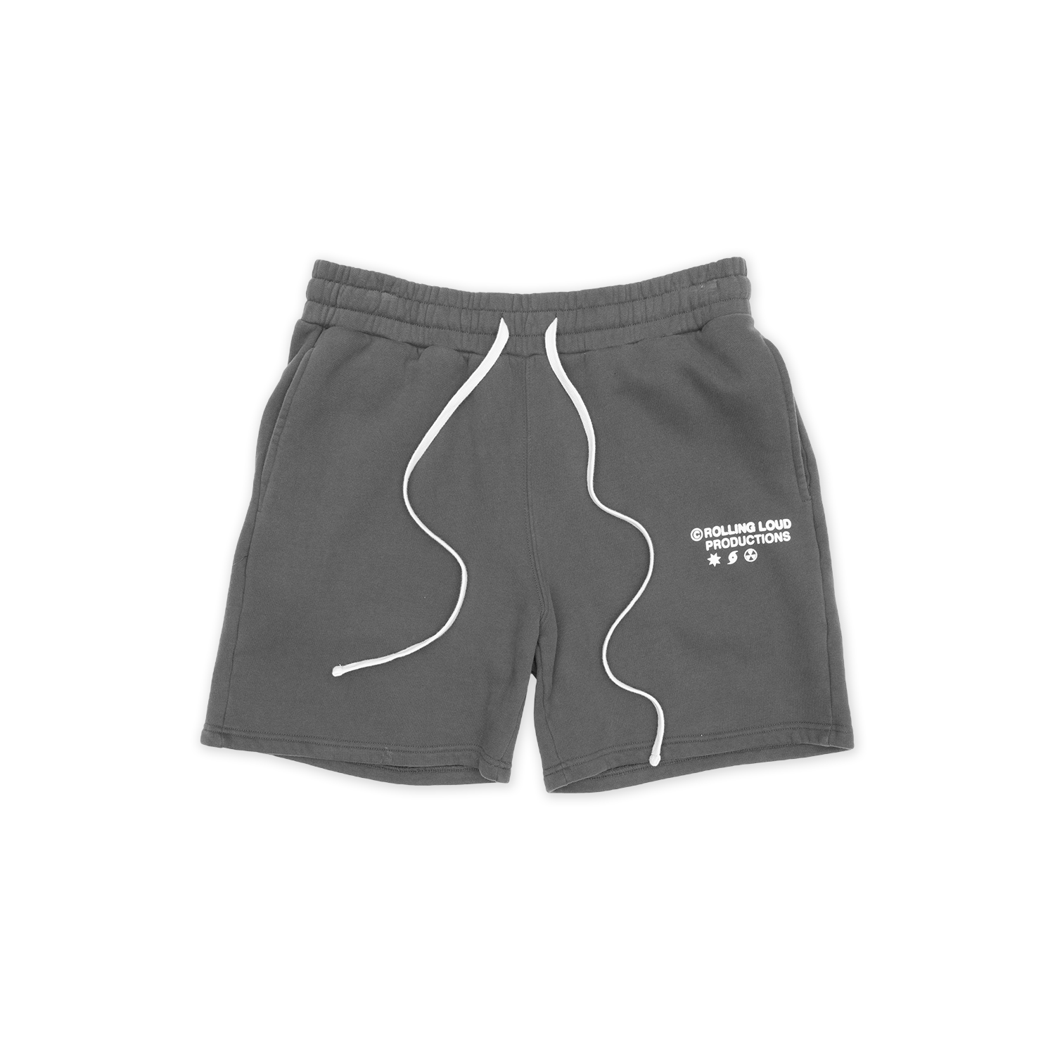 RL Productions Premium Terry Shorts Charcoal – Rolling Loud