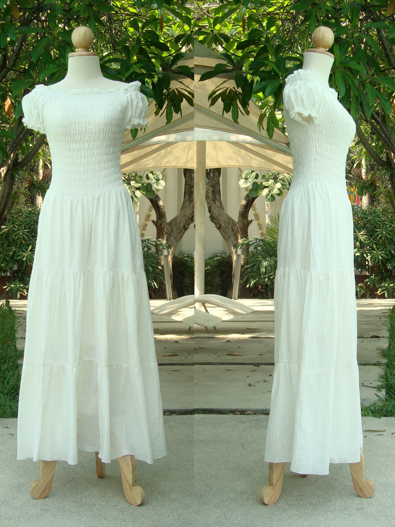 beach gauze maxi dress