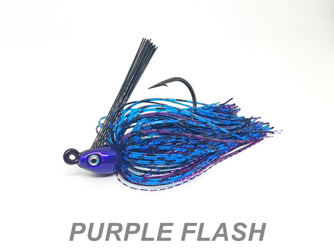15 Black & Purple Swim Jig