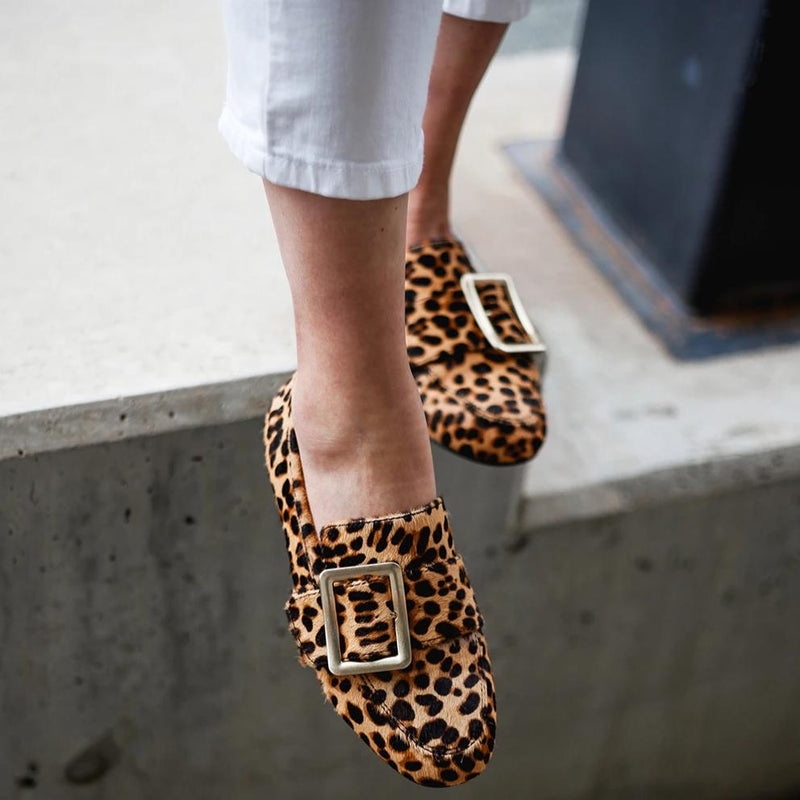 leopard print orthotic shoes