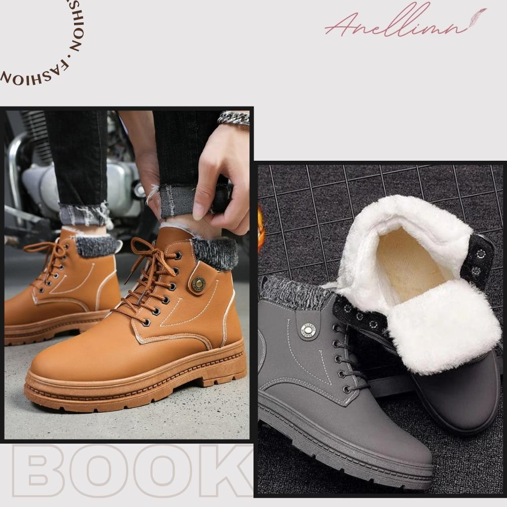 Anellimn comprar melhor bota masculina de couro barato preço bota de inverno masculina