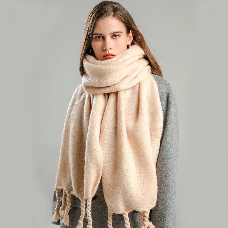 Cachecol de Caxemira Feminino - Aconchego e Elegância para o Inverno