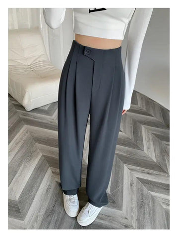 Comprar Calça Social Feminina Soltinha em Poliéster, Ideal para Looks Casuais e Confortáveis - Anellimn