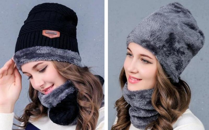 Anellimn  comprar melhor touca de la feminina gorro de la cachecol de inverno barato preço