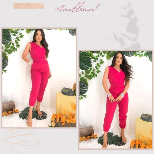 Macacão Alfaiataria Jogger Clara: O look perfeito para se destacar com elegância e conforto em todas as ocasiões