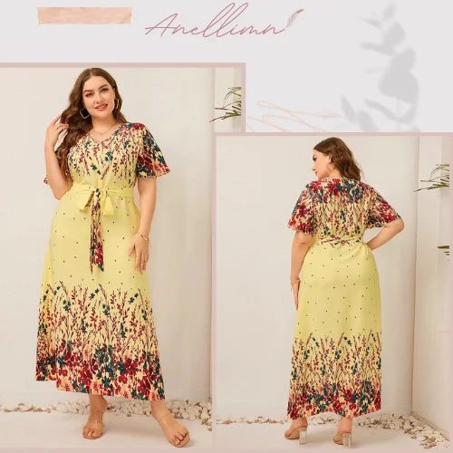 Vestido Plus Size Longo Casual: Estilo e Conforto em um Vestuário Feminino Elegante