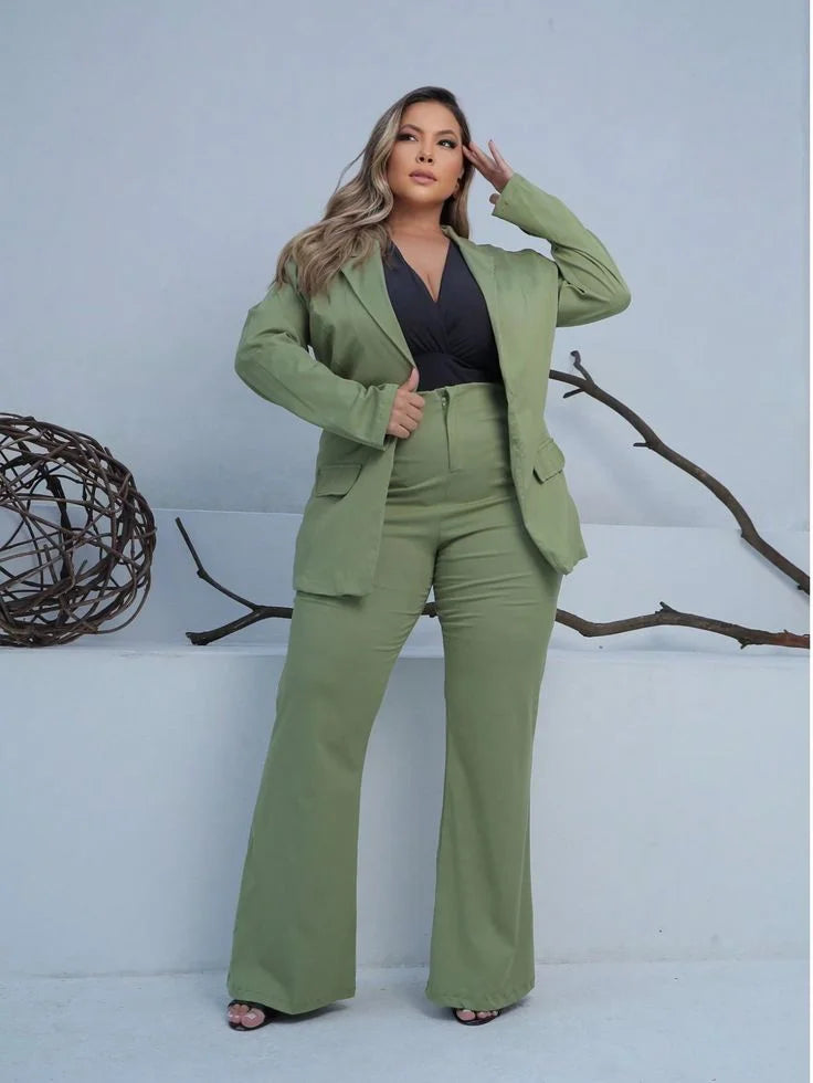 conjunto social feminino plus size