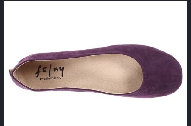 purple suede flats