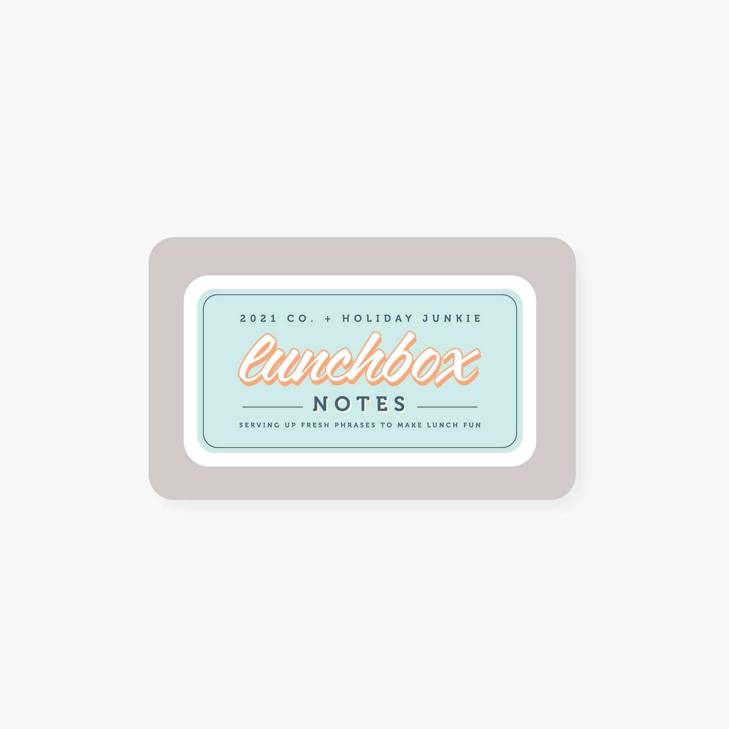 Everyday lunchbox notes set