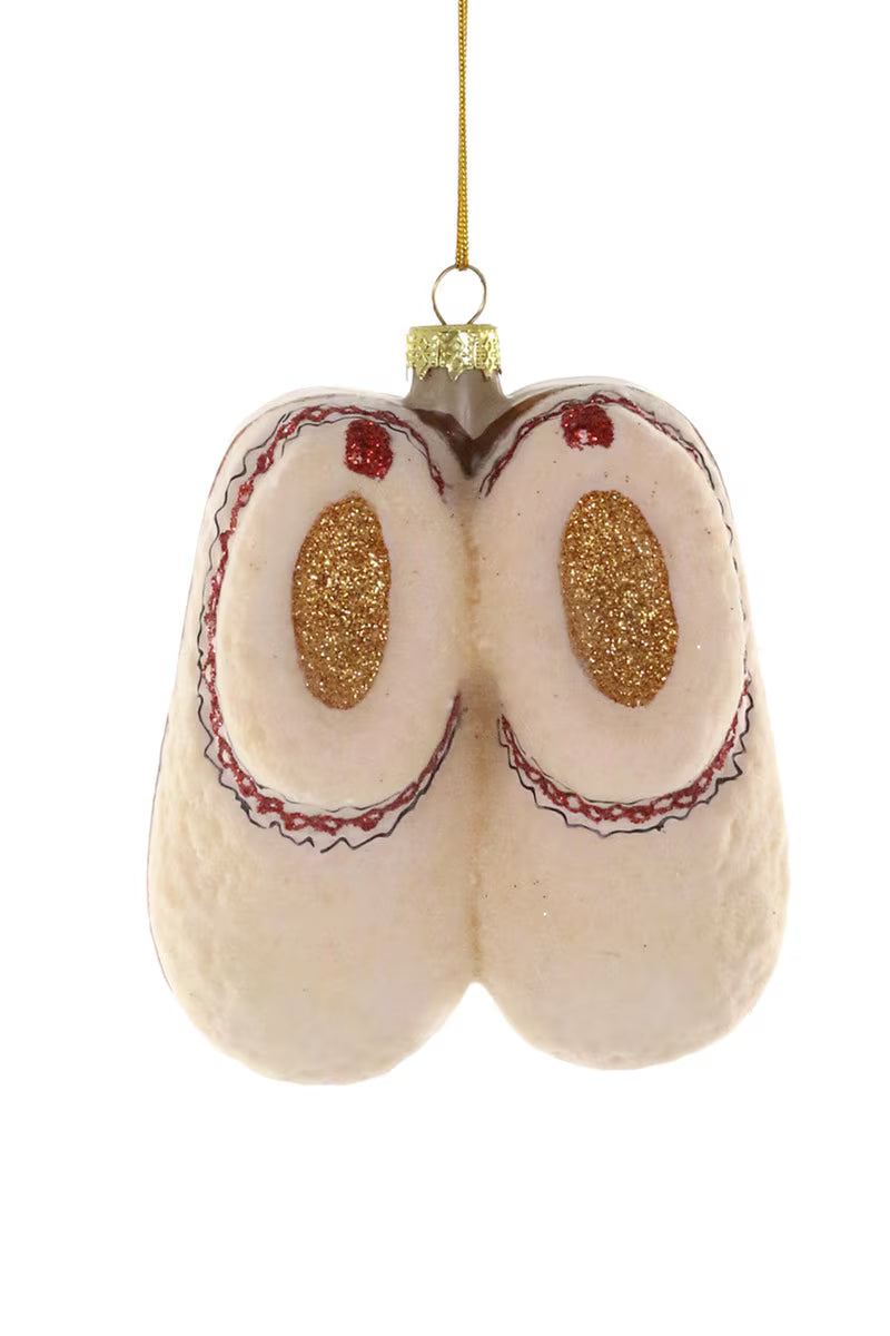 Cozy Fleece Slippers Ornament - Scripted Studio