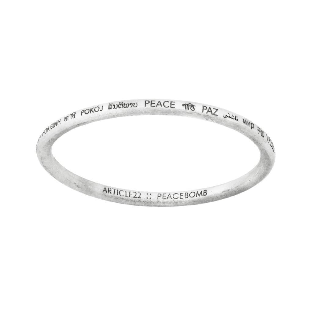 Peacebomb Jewelry - Peace All Around Bangle