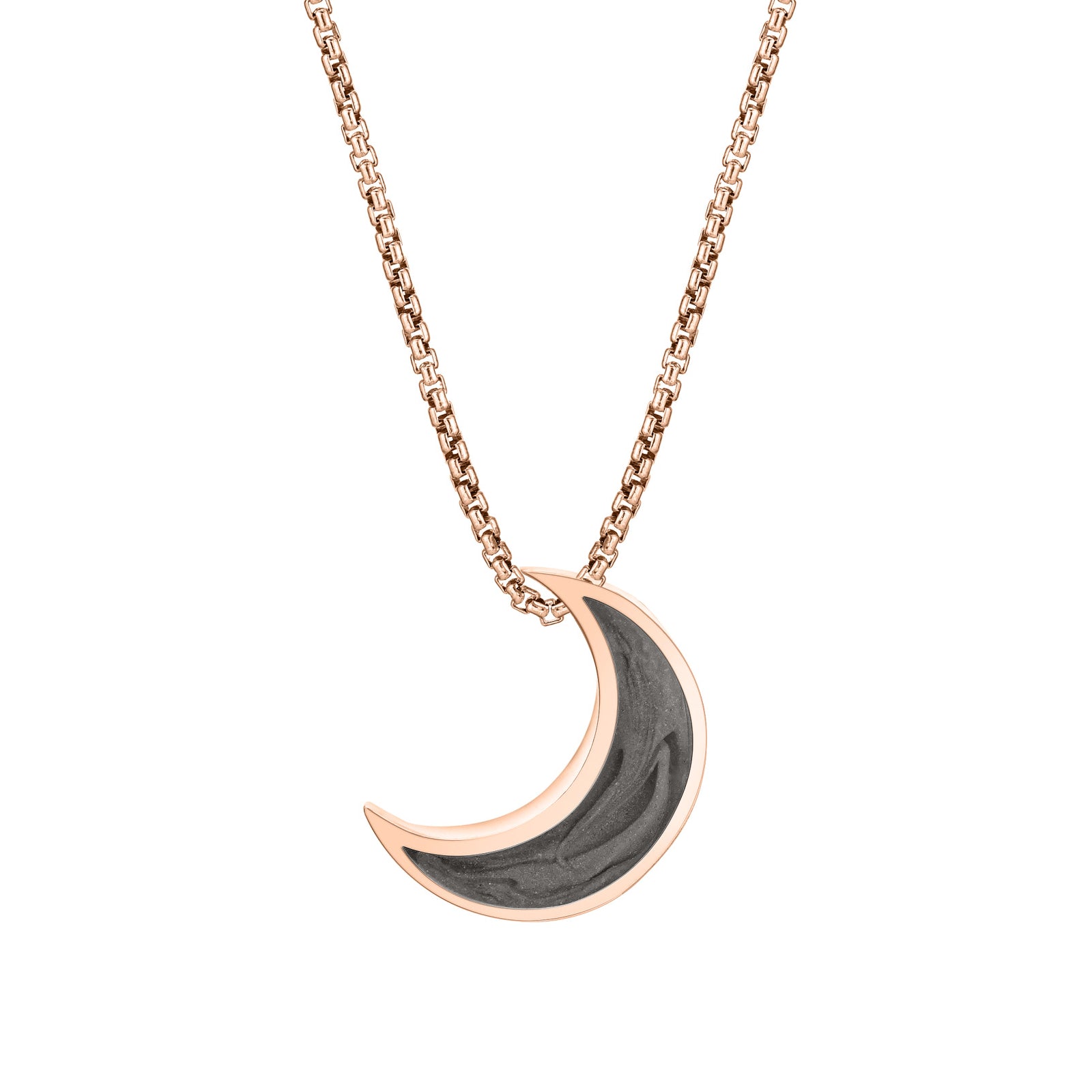 Women's 1in 14K Yellow Gold Crescent Moon Pendant with Mother of Pearl  Inlay | eBay