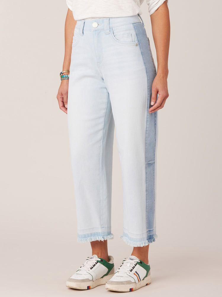 Sky Blue Vintage Distressed Ripped Wide Leg Jeans – KesleyBoutique