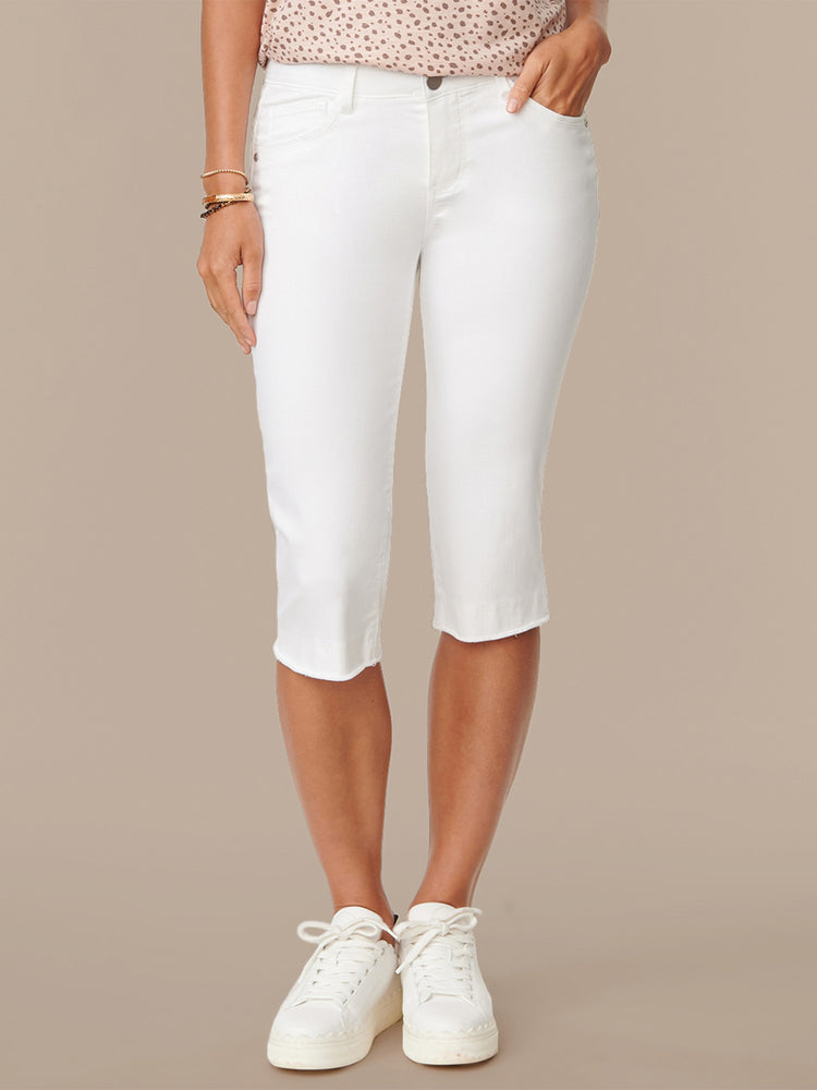 White House Black Market White Lined Cuffed Capri Pants - Size 16 on eBid  United States