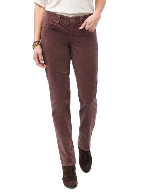 Working the 'Fit Light Brown Corduroy Straight Leg Pants