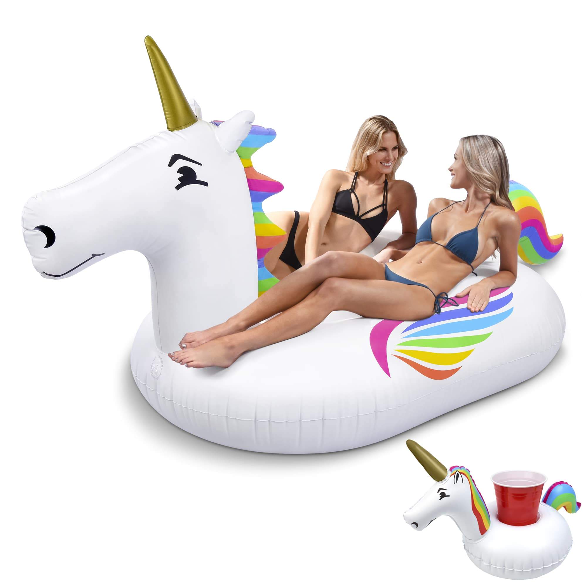 Giant Pool Floats - Big Floats for 2+ People - Unicorn, Swan, Flamingo