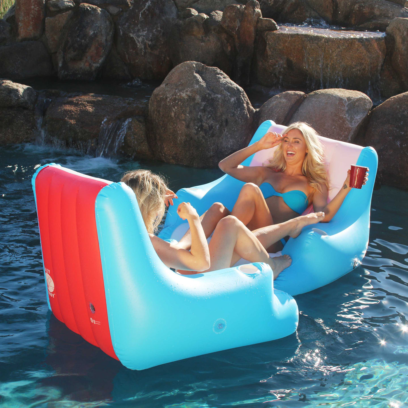 Inflatable Floating Lounger Swimming Pool Lounge Float Chair Raft