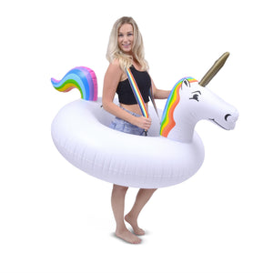 GoFloats Unicorn Halloween Costume - Giant Inflatable Unicorn with Suspenders