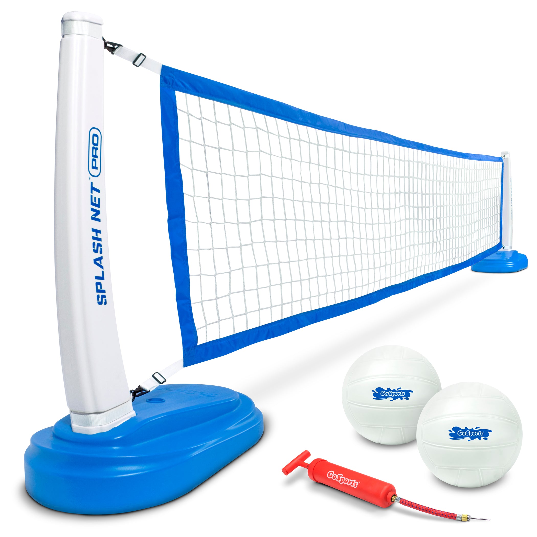 GoSports Splash Net PRO Pool Volleyball Net Includes 2 Water Volleyb